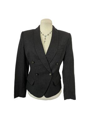 Ann Taylor Gray Wool Blazer Size 4